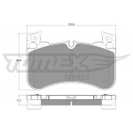 TOMEX Brakes Bremsbelagsatz, Scheibenbremse